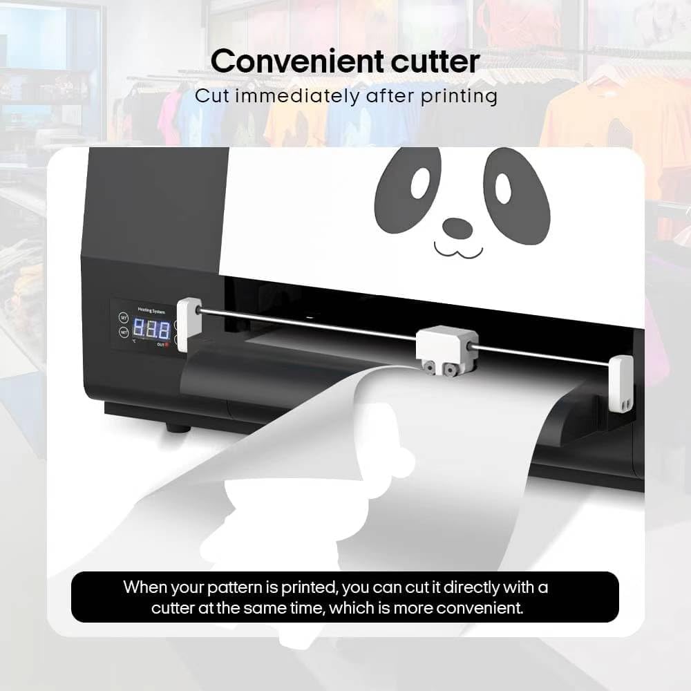 Procolored F13 Pro Panda DTF Printer A3 Dual XP600 13" Transfer Printing Machine with White Ink Circulation and Semi-Automatic Cleaning System (Printer+Shaker Oven)