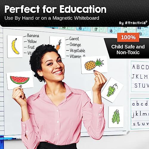 Attractivia Dry Erase Magnetic Labels 5.6 X 3.7 In, Dry Erase Magnets, 36-Pack, White Erasable Write-On Cards, Multipurpose For Office, Education, Home, Whiteboard #TOP5