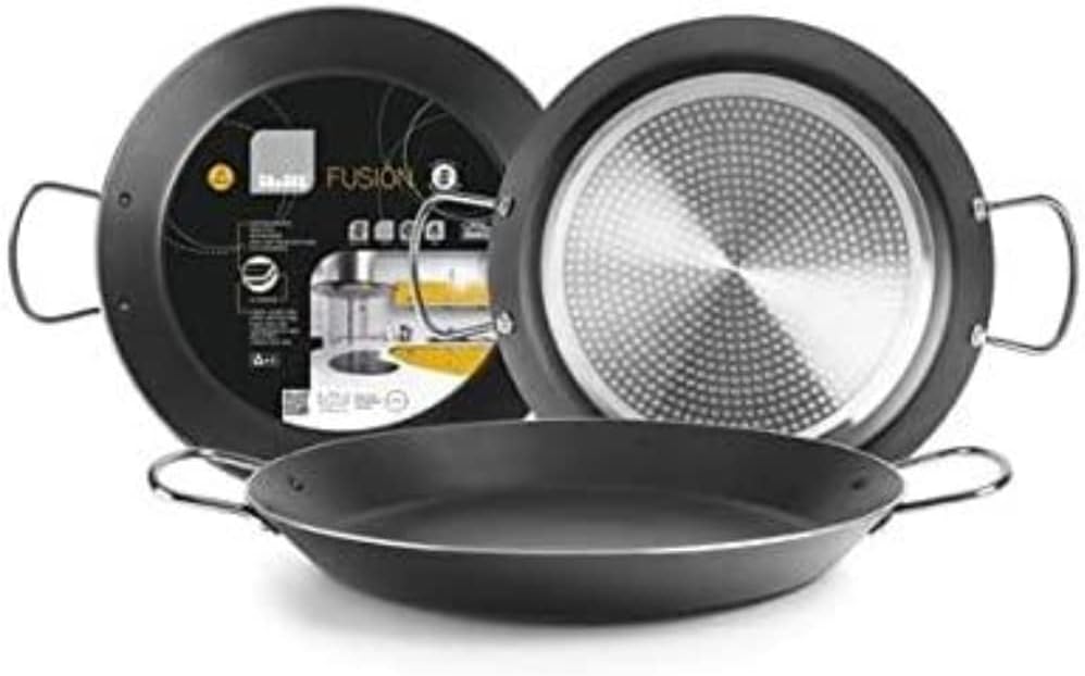 IBILI Fusion Paella Pan, 26 cm, Aluminium, Non-Stick, 2 Servings, Suitable for Induction Hobs