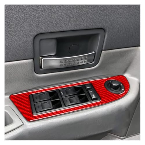 Panel de control de ventana de coche para Durango 2004-2007, accesorios interiores, pegatina roja 3