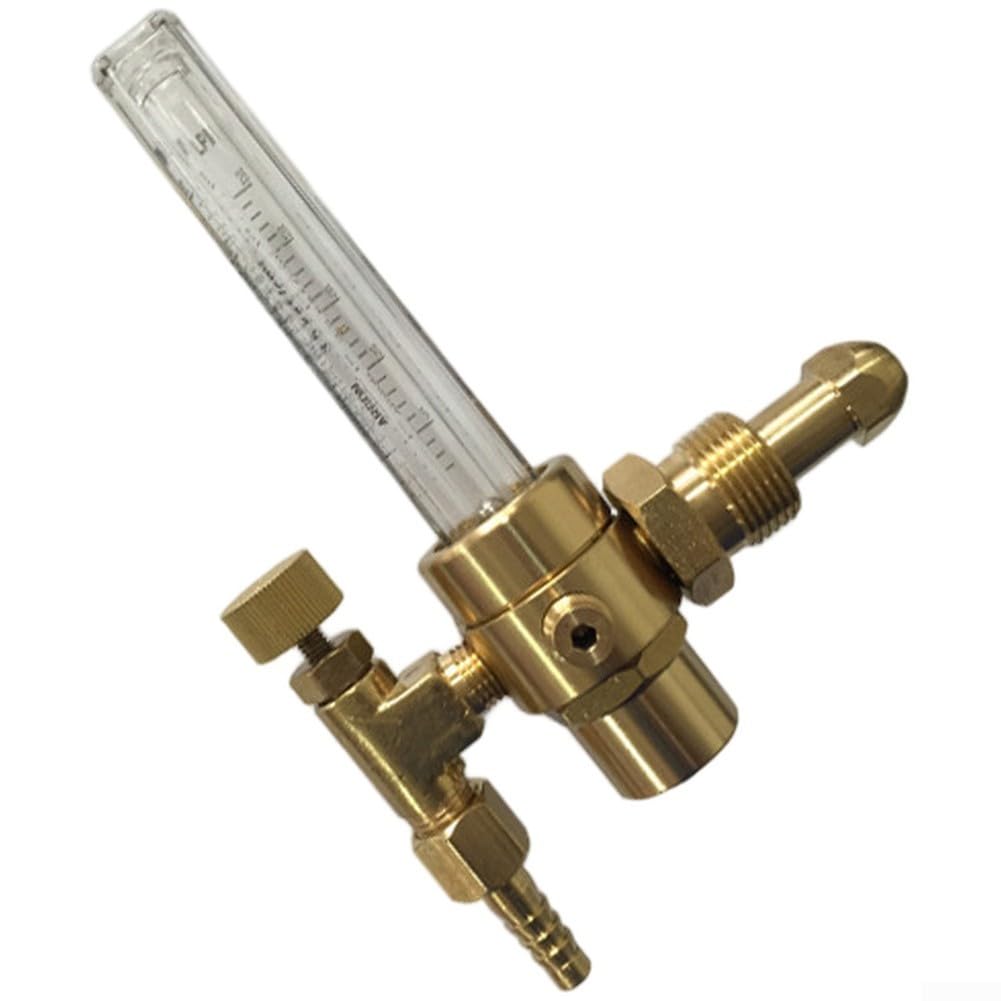 Regolatore interamente in rame 0-4000 PSI misuratore di portata del gas con ingresso CGA-580 per saldatrice TIG e MIG riduttore di pressione in ottone (esterno G5/8)