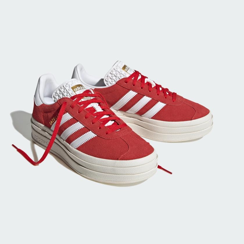 adidas Gazelle Bold Shoes Women's, Red, Size 9 | Image 4