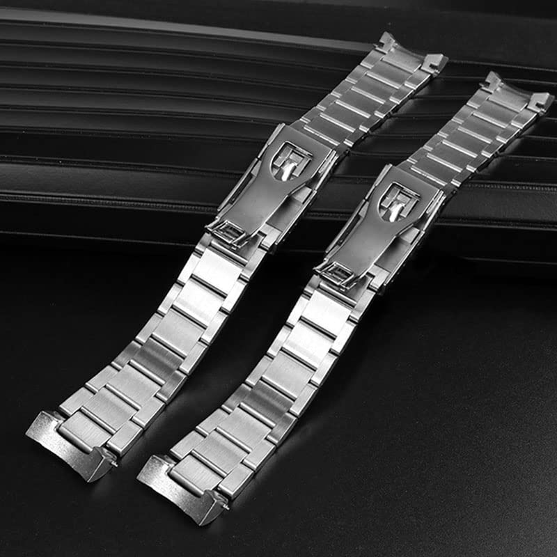Bracelet montre acier fin 20mm 22mm boucle pliante de luxe