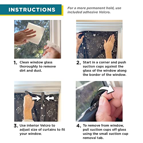 Rio Salto Portable Blackout Curtains With Suction Cups, Travel Baby Nursery Temporary Shades For Windows Curtain Shades For Windows Car Darkening Safari Animals Lion Zebra Jungle Zoo Girl Boy #TOP6