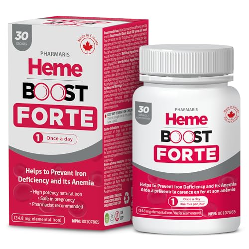 Hemeboost Forte 34.8 mg (696 mg Heme Iron Pills), High
