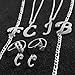 Loqimu 4 Pack Stainless Steel Initial Jewelry Sets for Women Silver Rings Bracelet Earrings Pendant Necklace Uppercase Choker Chain Ear Studs Jewelry Gift (J)