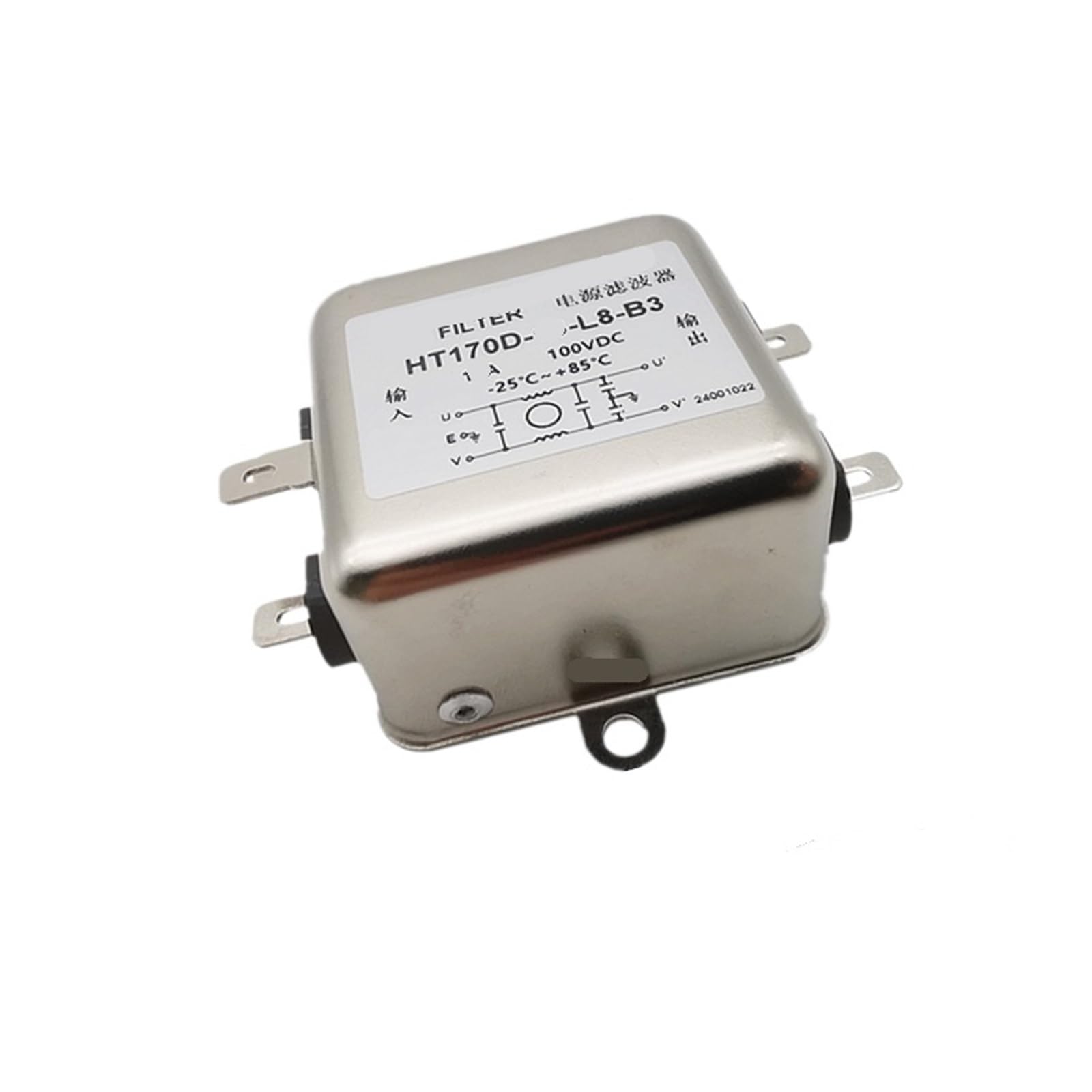 Filtre CC HT170D-10-L8-B3 contre la surchauffe des circuits electriques 48V