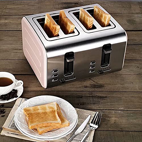 4-Scheiben-Toaster, 4 cm Extra-Breitschlitz-Toaster, 6 Bräunungsstufen, Auftauen/Aufwärmen/Abbrechen-Funktion, Hochglanz… – Bild 3