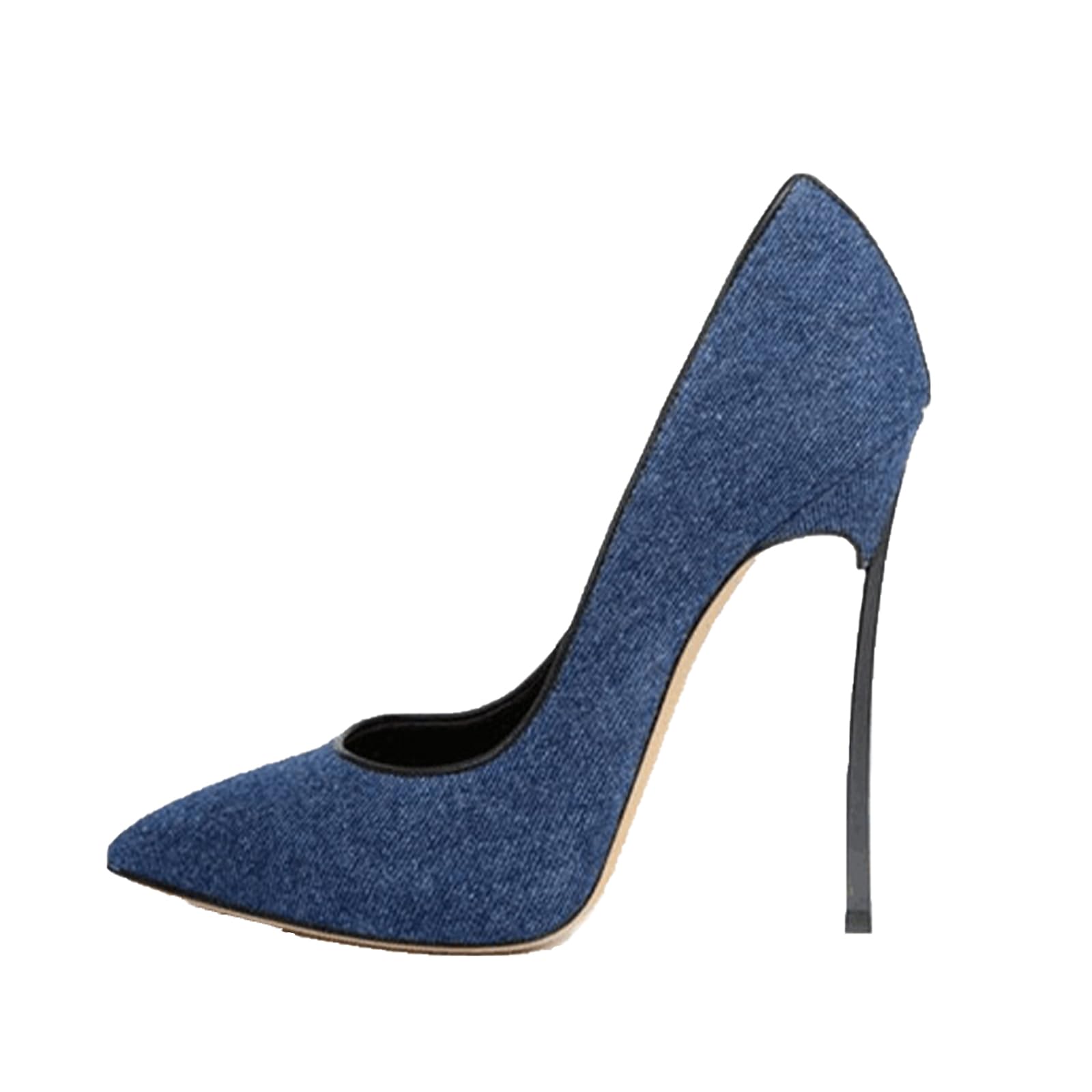 Chaussures à talons hauts en denim confortables pour grands dîners - 8