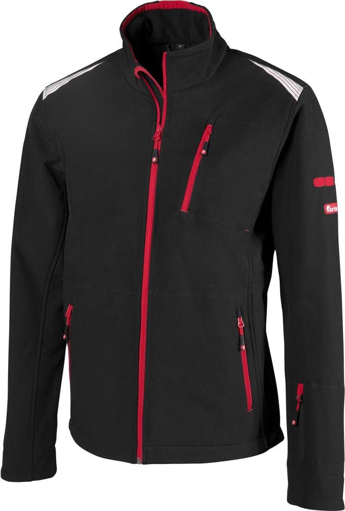 Kurtka bluza robocza męska softshell r. XXL FORTIS czarny/czerwony