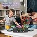 FVEREY Electronic Drum Set for Kids - 9 Drum Pads, 2 Pedals & 2 Sticks, Drum Kit with Headphone Jack, Rechargeable Drums Pad for Kid Age 8-12, Gifts for Boys & Girls Ages 7 8 9 10 11 12 13+ Year Old
