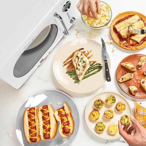 image for Nostalgia Retro Compact Countertop Microwave Oven - 0.7 Cu. Ft. - 700-