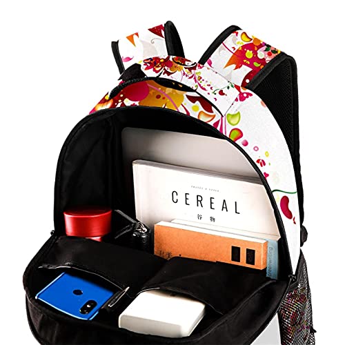 Mochila para portátil floral perfecta para viajes universitarios y escapadas de fin de semana 4