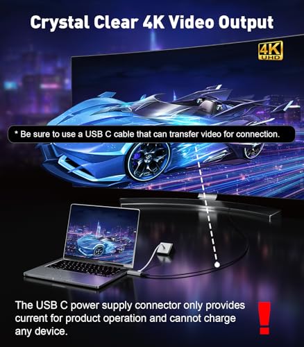 Adaptador UANTIN HDMI a USB C 4K@60Hz Unidireccional miniatura 6