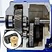 uxcell Worm Gear Set 20T 0.5 Module 20:1 Reduction Rate, Right Rotation Drive Gear Box Wheel Reduce Transmission Part (Brass Gear-3mm Bore, #45 Steel Rod 4mm Bore)