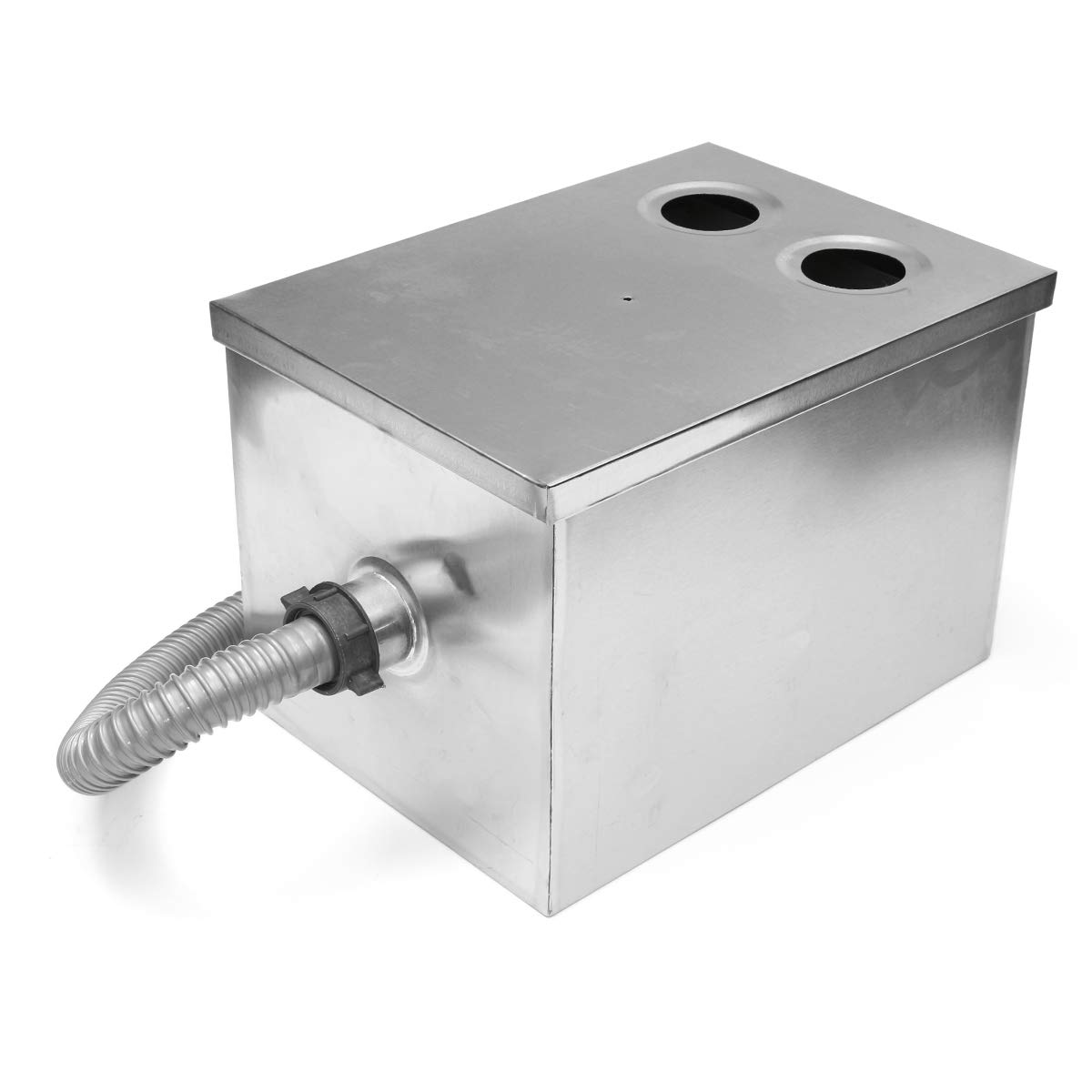 MJJEsports 8Lb 5Gpm Galones Por Minuto Grasa Trampa Interceptor De Acero Inoxidable 35X 25X25Cm