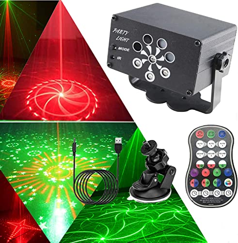 【Luci per feste multifunzionali】 La luce stroboscopica ha 8 sorgenti di lenti (rosso e verde e luce di sfondo a LED), 240 modelli, colore e velocità che cambiano in base al ritmo del suono/musica. La straordinaria combinazione rende la notte più colorata.