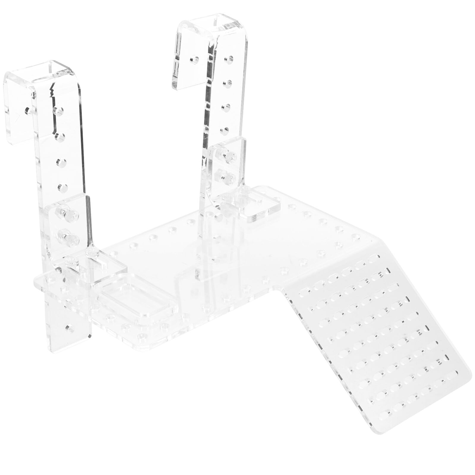 iplusmile 1 Piattaforma per Tartarughe Acrilico Accessorio per Montabile Design Resistente e Stabile per Soleggiamento e Arrampicata per Tartarughe e Rettili