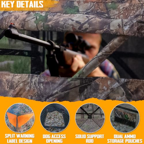 PPOLB Hunting Blind 270° See Through Ground Blind Convertible 3-4 Person by PPOLB - Image 7