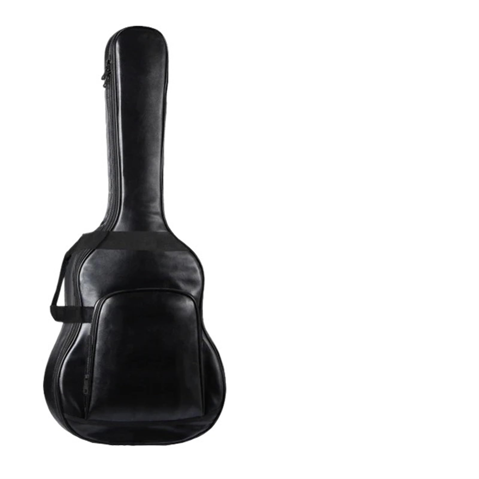 Gitarrentasche Klassischer Gitarren-Rucksack aus wasserdichtem, verdicktem PU-Leder, 40/41 Zoll, Tragetasche for Gitarrenkoffer, Zubehör for Musikinstrumente(Black)