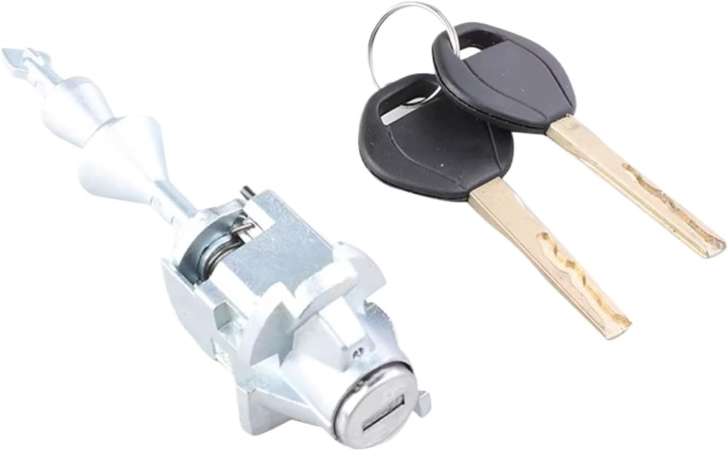 for BMW 3 E90 Car Left Door Lock Cylinder with 2 Keys Repair Kit 5121-7162-427 51217162427 51217162439 Door Lock Actuator(Lock core)
