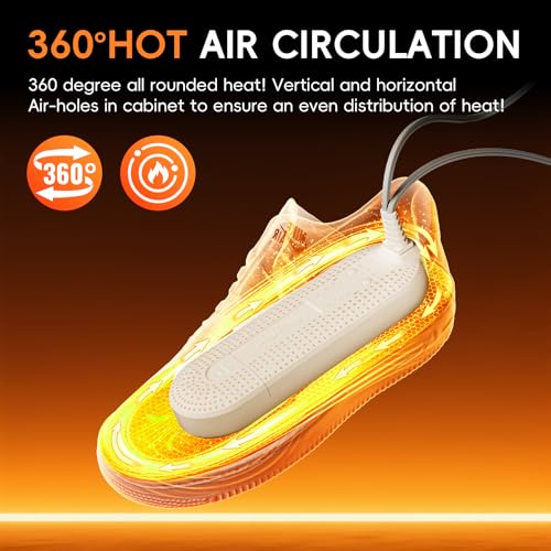 Boot Dryer for Work Boots, Electric Portable Shoe Dryer with Timer for Sneaker Socks Gloves Drying, Boot Warmer Extendable for Rainy Seasons Winter Travel