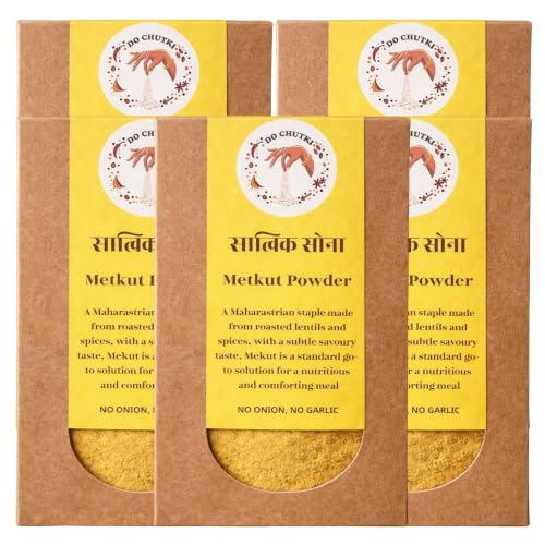 Do Chutki Metkut Powder 100g (Pack of 5) - Traditional Maharashtrian Metkut | for Idli, Dosa and Ghee Rice | No Onion, No Garlic | No Preservatives