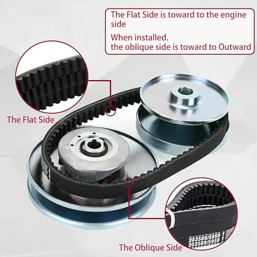 Image of 3PCS 30 Series Go Kart Drive Belt Replaces Manco 5959 / Comet 203589 Durable Trorque Converter Belt
