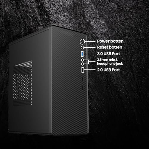 Image of Professional Desktop PC | Core i7-4th Gen Upto 3.30GHz | 12GB RAM | 256GB SSD | WiFi | HDMI & VGA | Windows 11 + MS Office | Metal Cabinet | Ready for Home, Office & Educational Use (12, GB, 256, GB)