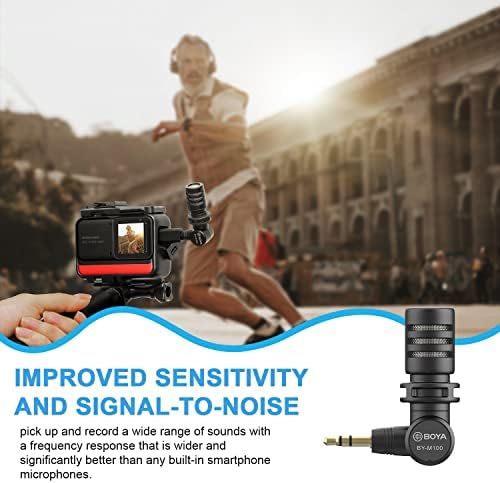 BOYA Mini Omnidirctional 3.5mm TRS Condenser Microphone for DSLR Camera Camcorder Recorder Video Recording