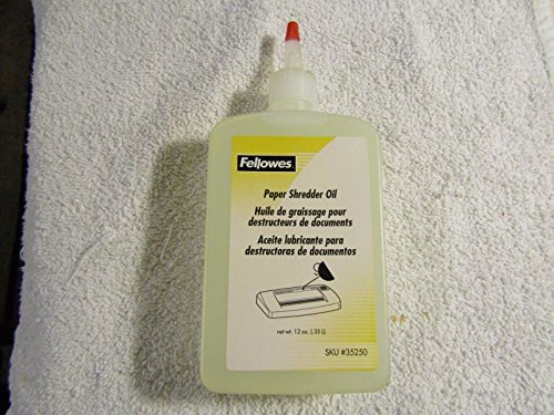 Fellowes - Shredders - Office Products:Office Electronics:Other Office Equipment - Fellowes 35250 Powershred Performance Oil, 12 oz. Bottle w/Extension Nozzle Single - Single