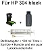 Produktbild Befülladapter für Tintenpatrone HP 304 black (XL) N9K08AE N9K06AE + 100 ml Ink-Mate Premium Nachfülltinte schwarz. Mit diesem Adapter befüllen Sie Ihre Patrone in nur wenigen Minuten selbst.