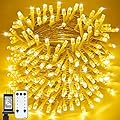 ZHOUDUIDUI Christmas Lights Outdoor, 800LED 330FT Warm White String Lights, 8 Mode Plug in Waterproof Decor Twinkle Lights for Bedroom Xmas Thanksgiving Wedding Party Garden Yard Tree Decoration
