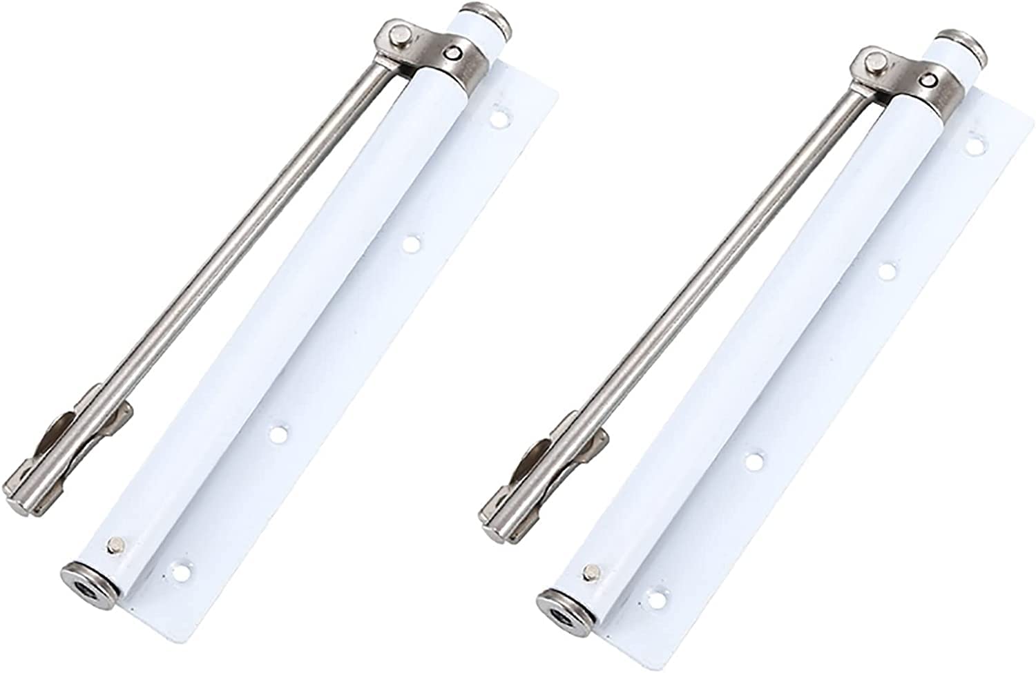 automatyczny samozamykacz do drzwi, samozamykacz s Automatic Door Closer Spring Loaded Adjustable Closing Mechanism Stainless Steel Gate 2 Pack(White)