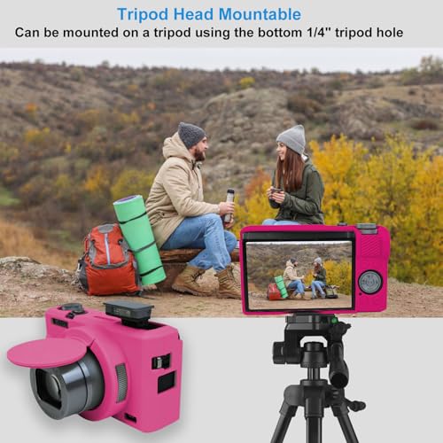 Funda para cámara Canon Powershot G7x Mark III silicona roja miniatura 3