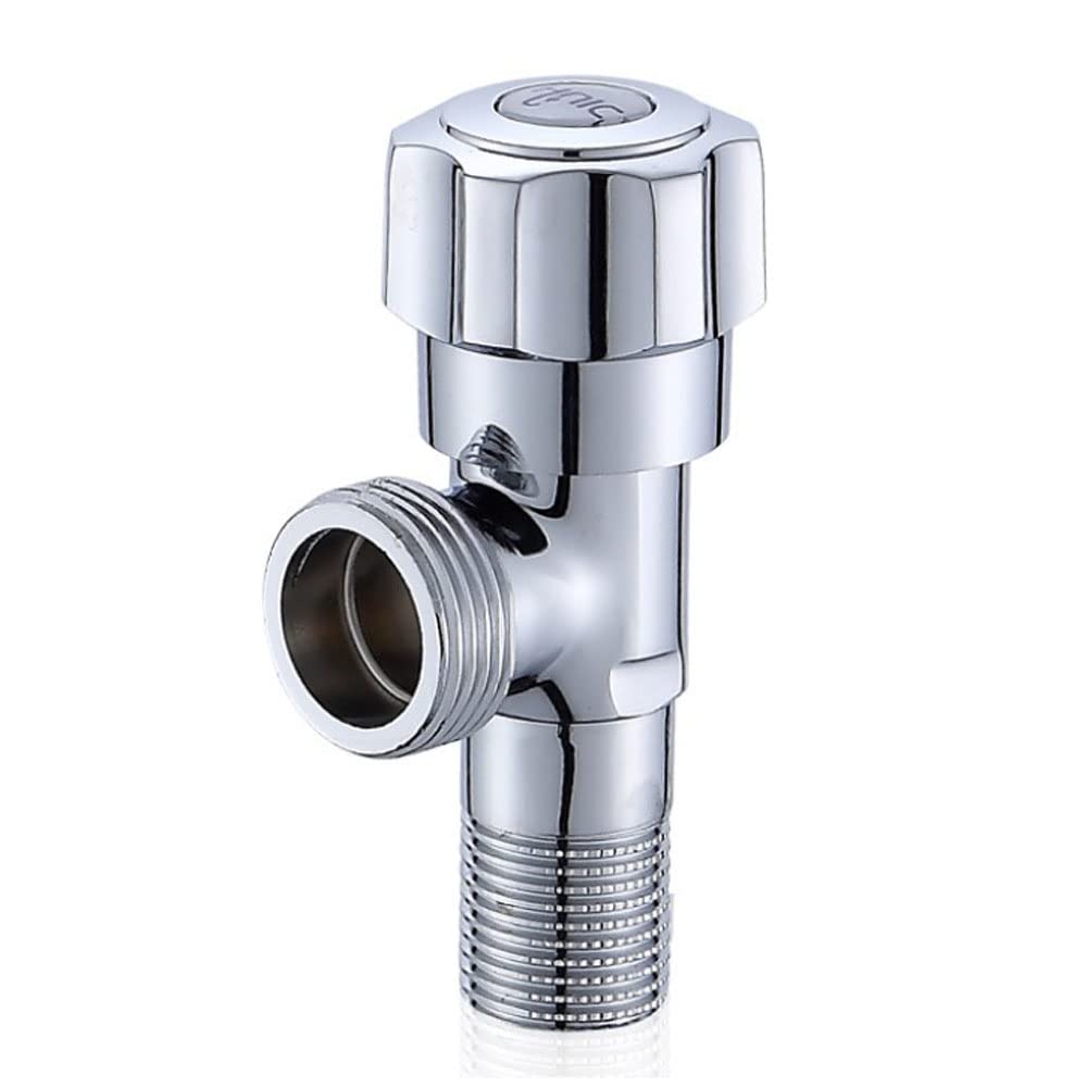 NUZAMAS Sink Valve Diverter Faucet Splitter for Kitchen or Bathroom Chrome Faucet Adapter (1/2" in) (3/4" Out) 2 Way Faucet Diverter Valve