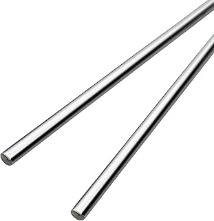 2-Pack 8mm x 250mm Linear Motion Rods Shaft Guide for 3D Printer and DIY Craft Tool, Case Hardened Chrome, Diameter 8mm, 5/16" x 9.84"