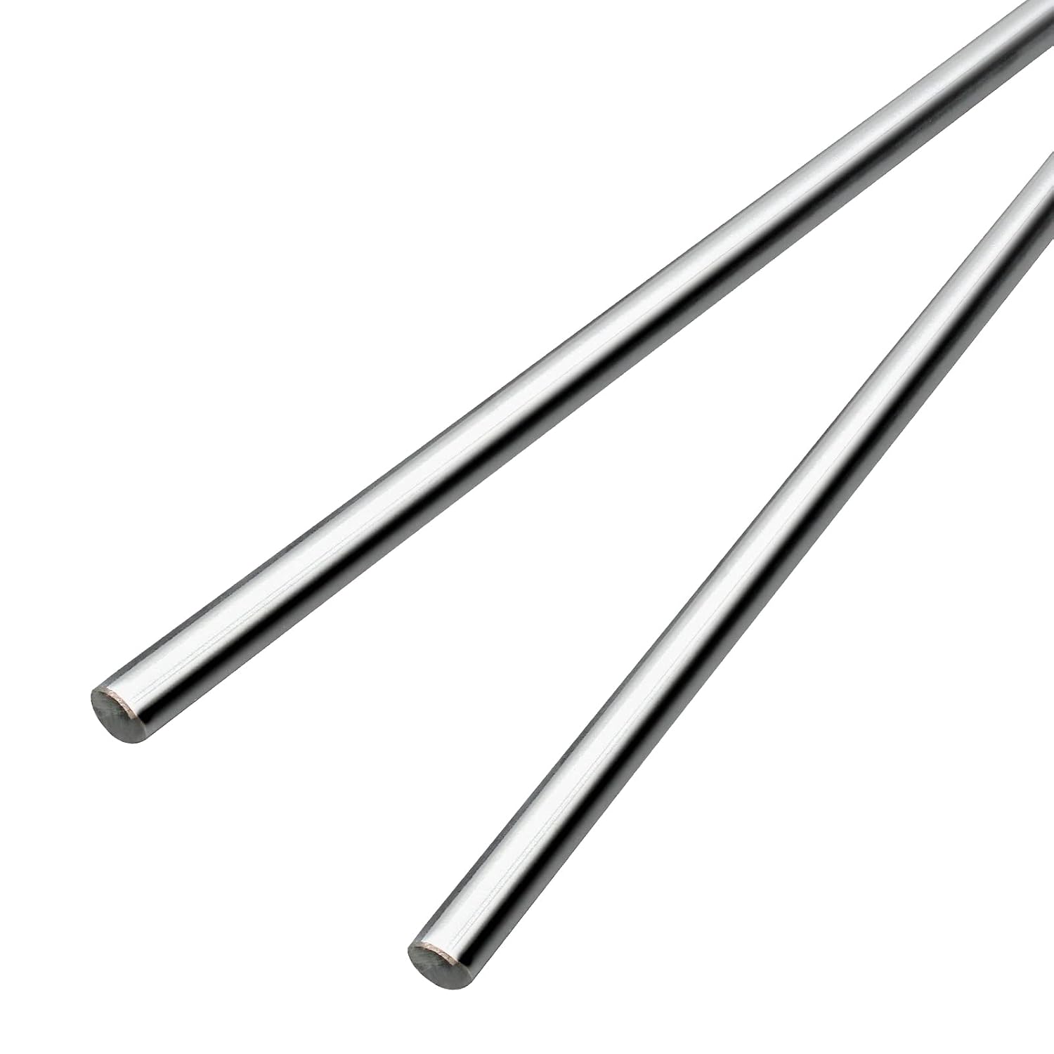 Litoexpe 2-Pack 8mm x 150mm Linear Motion Rods Shaft Guide, 5/16" x 5.91"