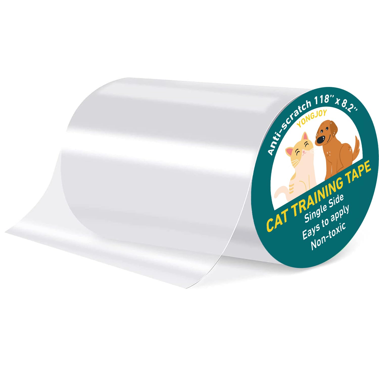 Door Protector from Dog Scratching - Cat Scratch Door Frame Single Side Adhesive Protector Anti Dog Scratch Door Guard for Dogs Clear - 118