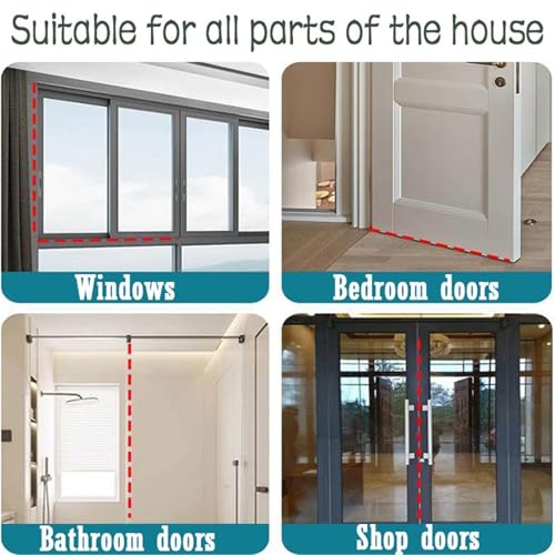Barras autoadhesivas de ventana contra filtraciones, pack de 8 barreras de agua eficaces 6