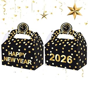 LUCKYQUBE 12pcs 2026 New Years Eve ...