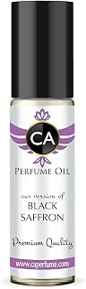 CA Perfume Impression of Black Saffron Unisex Fragrance Oil Amber Spicy Scent Long Lasting Perfumes for Women & Men Travel Size TSA Ready Mini Parfum Body Oil Roll-on 0.33 Fl Oz 10ml