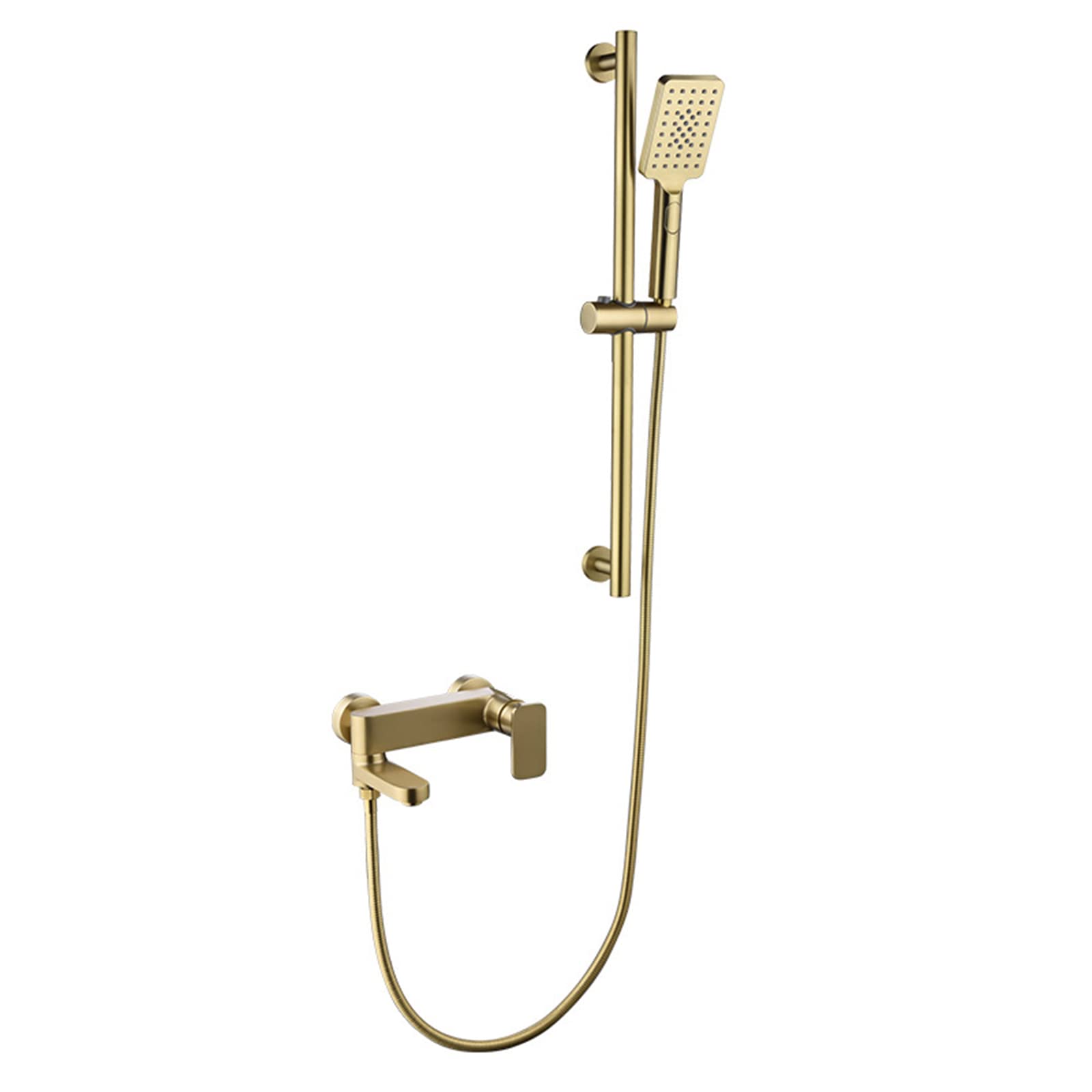 Mitigeur thermostatique laiton doré robinet mural pliable haut de gamme