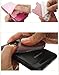 Case Art Plus Credit Card Secure Holder Stick on Wallet [ Lid ] Discreet ID Holder Lycra Spandex Card Sleeves for Smartphones, iPhone 6, Samsung Galaxy Cell Phone Wallet Case 3M Adhesive (Pink)