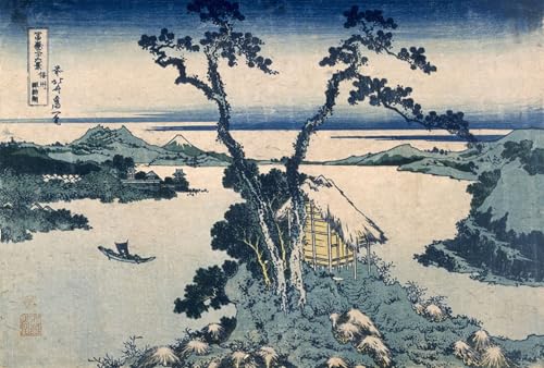 Tableaux Graffiti Art Mural le lac Suna Hokusai Poster Moderne 60x90
