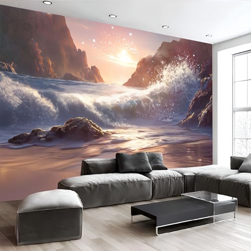 Fresque salon chambre 3D pour agrandir l'espace mural intérieur - 3