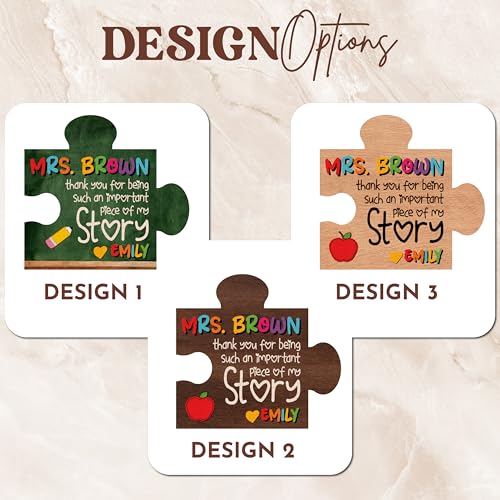 Imán Decorativo para Profesor en Forma de Rompecabezas Personalizado miniatura 3