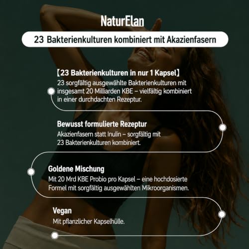 NaturElan 23 Kulturen Komplex, 23 Premium Bakterienstämme, 200 Mrd. KBE/g