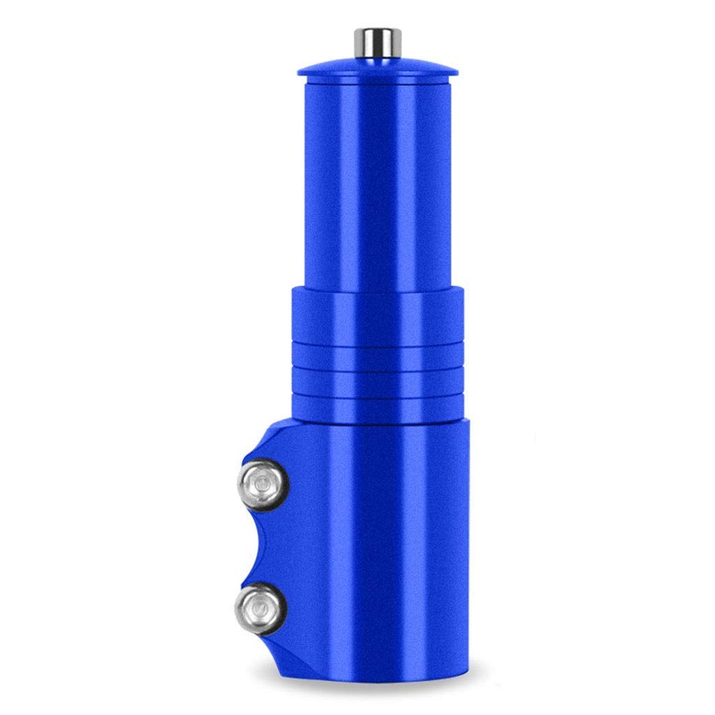Stop aluminium rower kierownica widelec widelec rozszerzenie łodygi 70 mm, góra kierownica podest adapter głowy 28,6 mm (uniwersalny kaliber) (kolor: niebieski)
