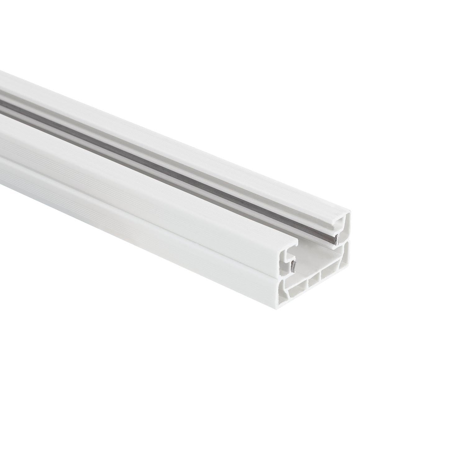 LEDKIA LIGHTING Carril Monofásico PC para Focos LED 2 Metros Blanco